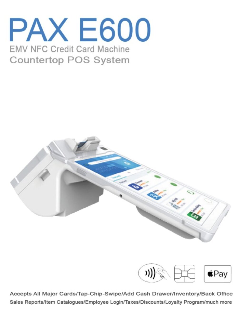 Pax E600 Smart POS Terminal -All-in-One Payment, Inventory & Business Management
